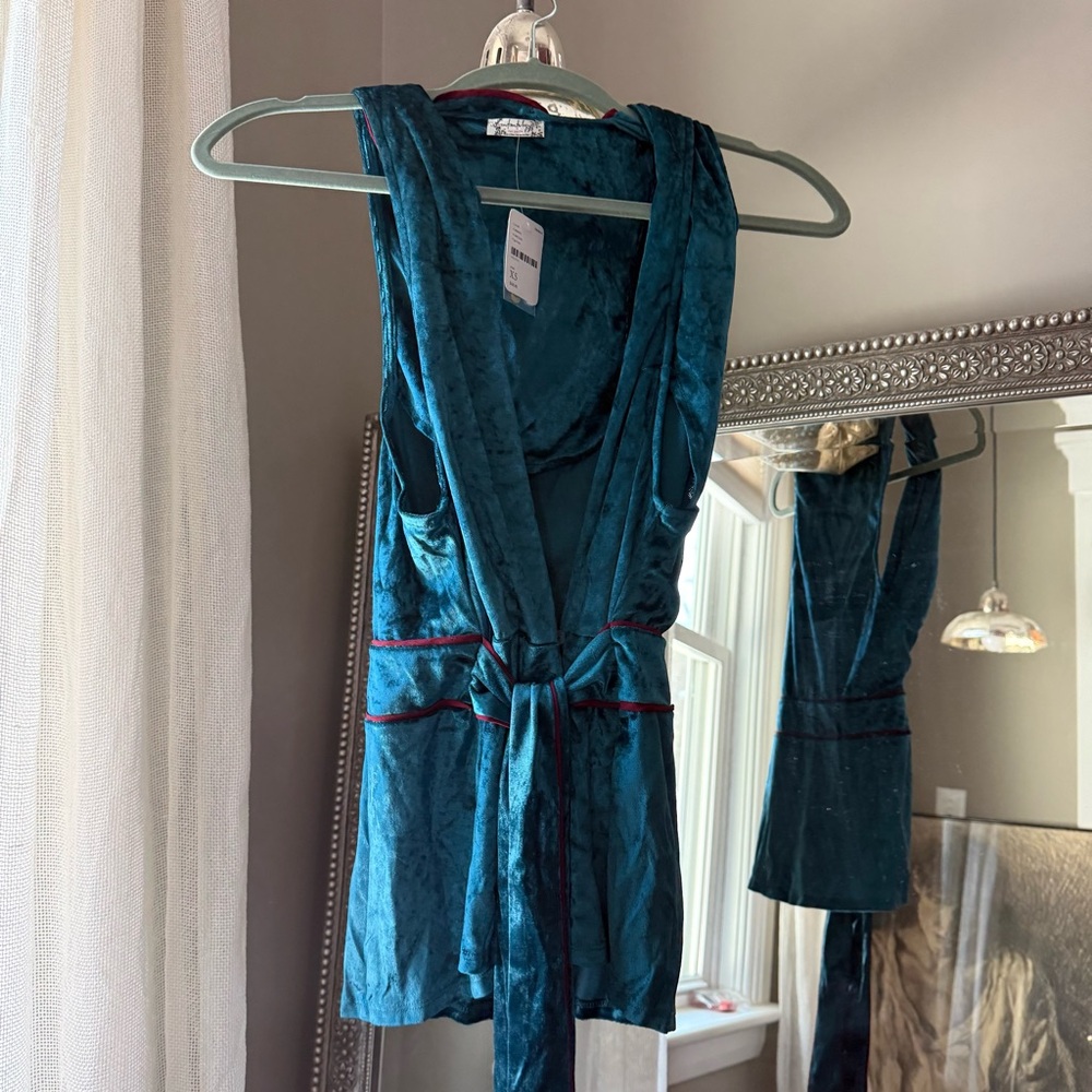 Free People velvet like vest top - Picture 4 of 12
